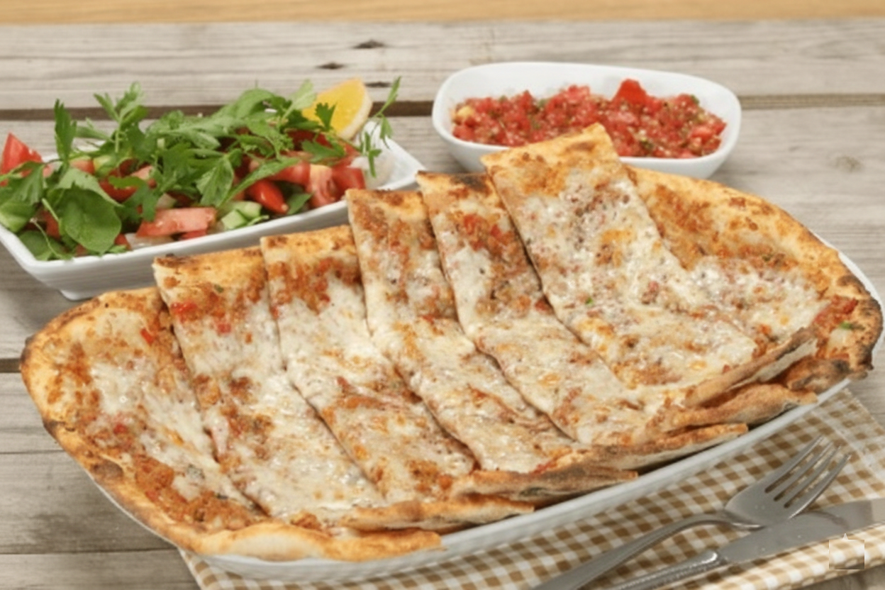 Kıymalı Kaşarlı Pide